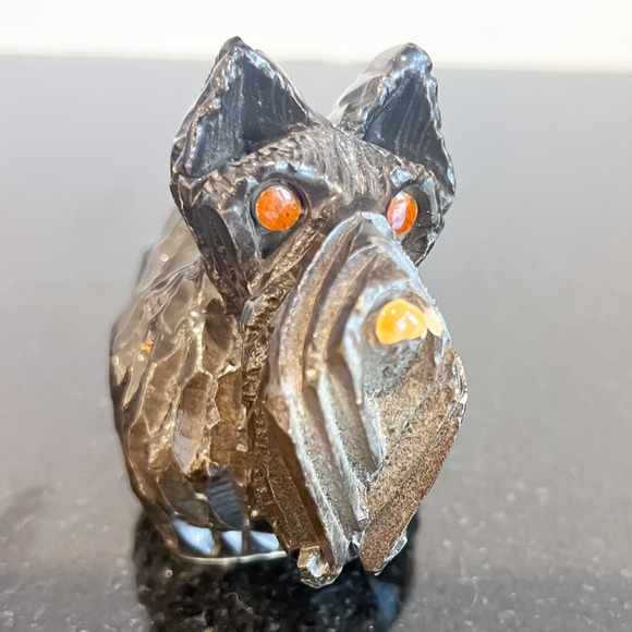 Artesania Rinconada 3in Black Scottie Scottish Terrier Dog Figurine Pottery - Picture 6 of 8